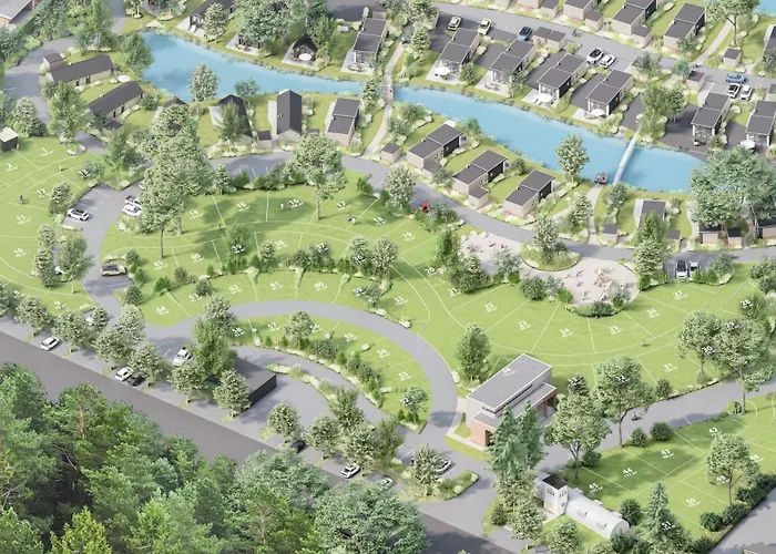 Camping Kleines Mobilheim Mit Toller Ausstattung Und Vorzelt Im Heide *